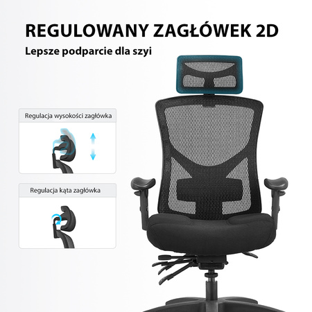Fotel biurowy ergonomiczny Angel obrotowy ergOmed 