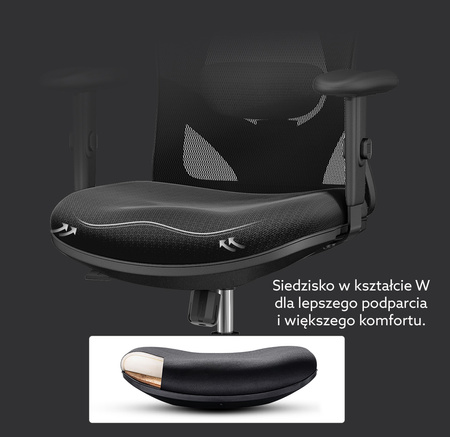 Fotel ergonomiczny ANGEL biurowy obrotowy eurOpa plus z podnóżkiem