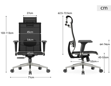 Fotel biurowy ergonomiczny ANGEL iO