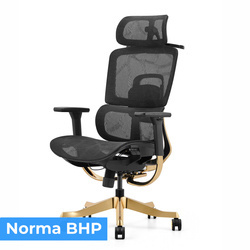 Fotel ergonomiczny ANGEL biurowy obrotowy Glamour Gold