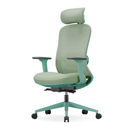 Fotel biurowy ergonomiczny ANGEL fizjO miętowy z funkcją masażu