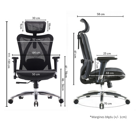Fotel ergonomiczny ANGEL biurowy obrotowy kalistO