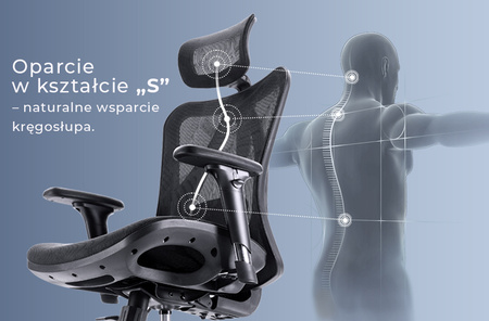 Fotel ergonomiczny ANGEL biurowy obrotowy kalistO