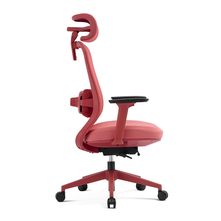 Fotel biurowy ergonomiczny ANGEL fizjO czerwony z funkcją masażu