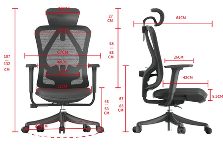 Fotel ergonomiczny ANGEL biurowy obrotowy Europa 2.0