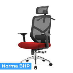 Fotel biurowy ergonomiczny Rosa czerwony ANGEL